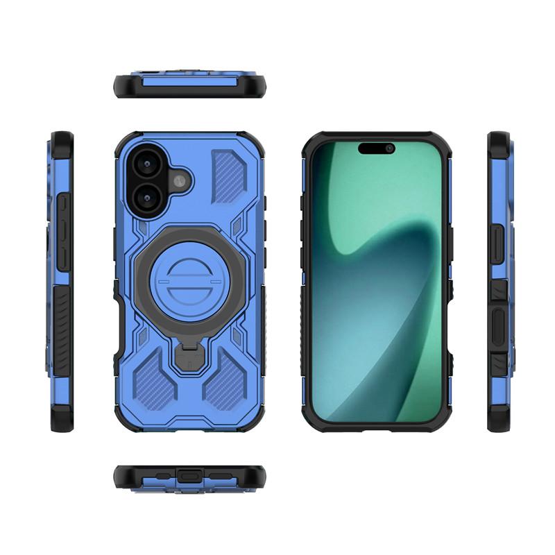 For iPhone 17 Case iPhone 17 Cover Holder Magnetic Wireless Charging Bumper Protective Phone Cases For iPhone 17 Air Pro Max