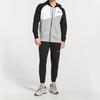 Nike Large Logo Zip Hoodie Jacket Men Outerwear Black White Gray BV5300-064