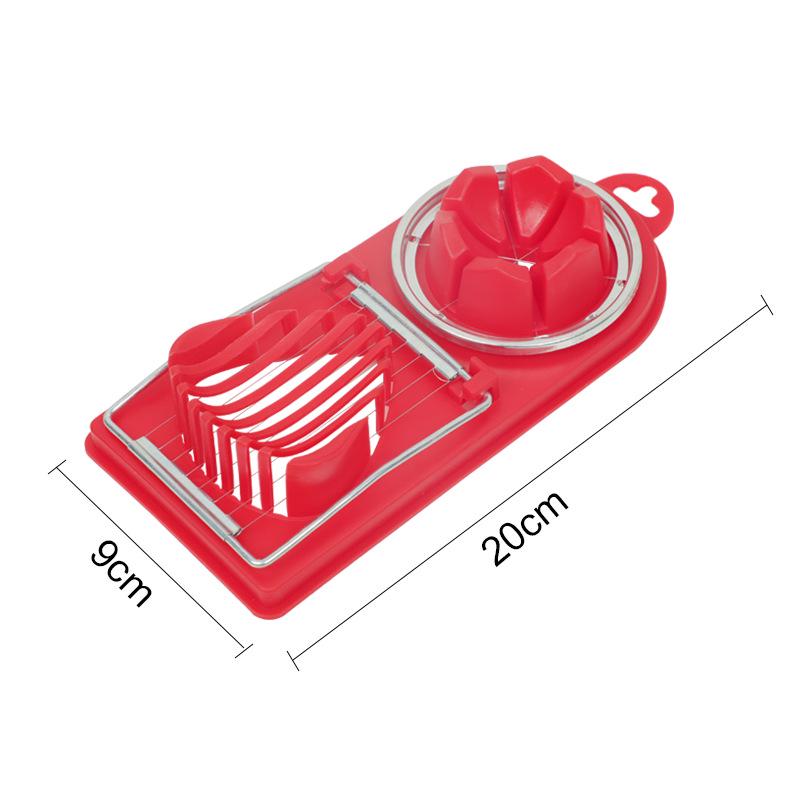 Creative Multifunction Cut Boiled Egg Cutter 2 In 1 Tomato Mold Slicer Stainless Steel Home Kitchen Tools