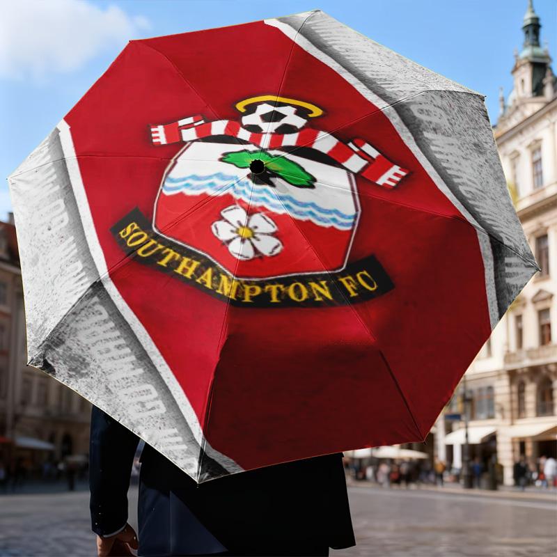 1PC Fc Crest Design Printed Umbrella Folding umbrella, automatic umbrella 8-Frame for Travel, camping Fan gifts Christmas Gifts