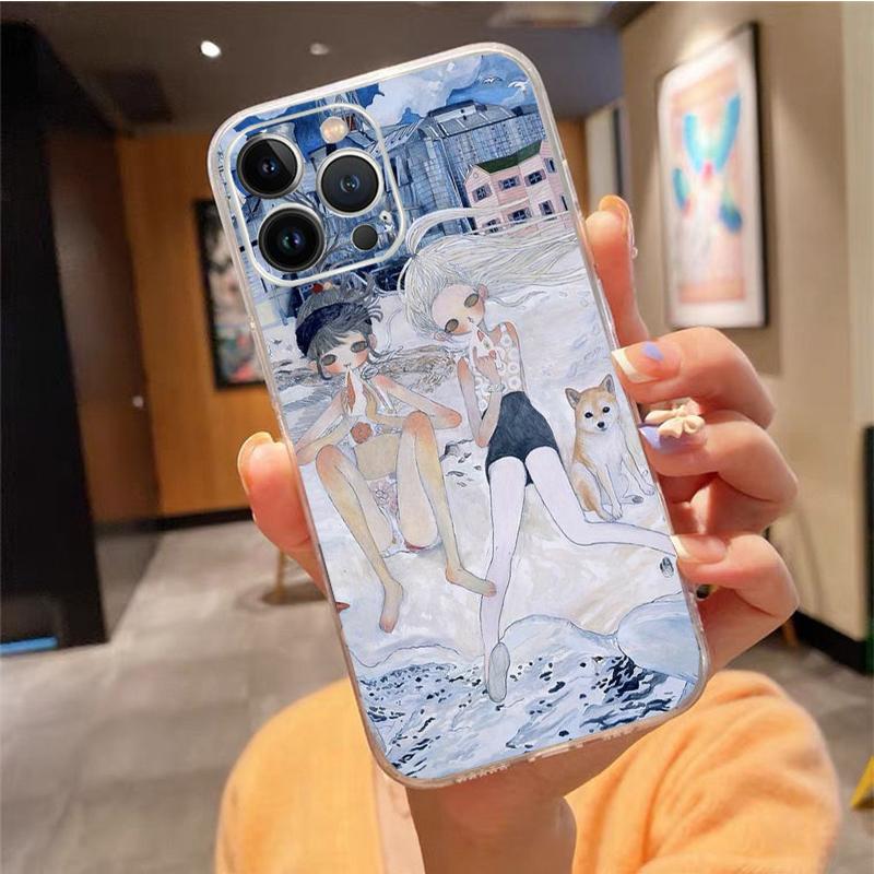 Aya Takano Art Phone Case For Iphone 14 Pro Max 13 12 11 Pro Max Xs Xr X 12mini 7 8 14 Plus Se Case Funda