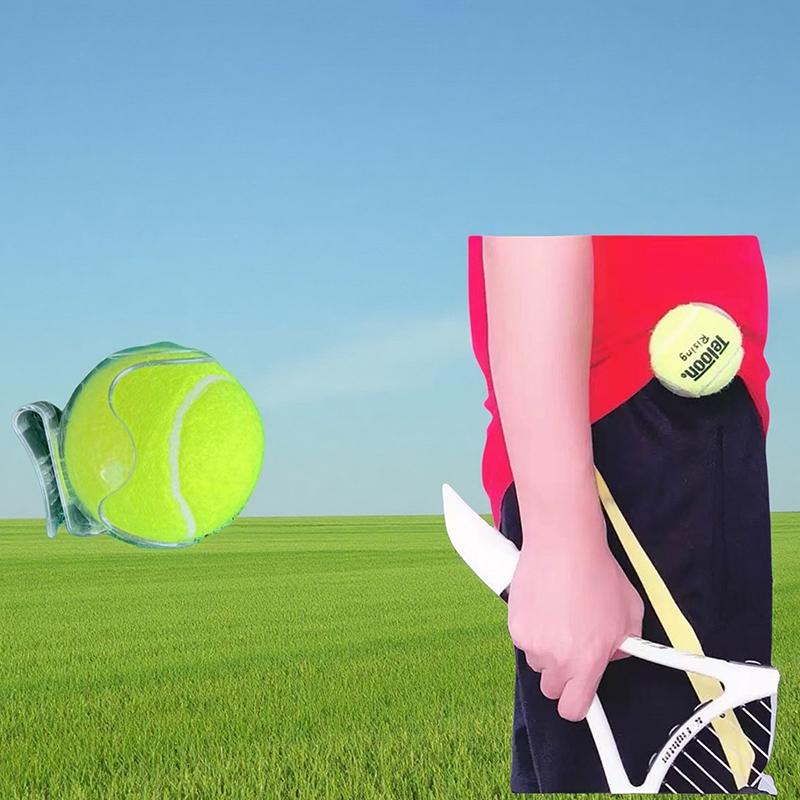 Portable Tennis Ball Clip Waist Holder, Sturdy Training Accessory for Easy Carrying, 3 Colors Available