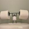 Creative Fitness Weightlifting Small Person Toilet Roll Paper Rack 3D Printed Bathroom Decoration Bathroom Kitchen Accessories