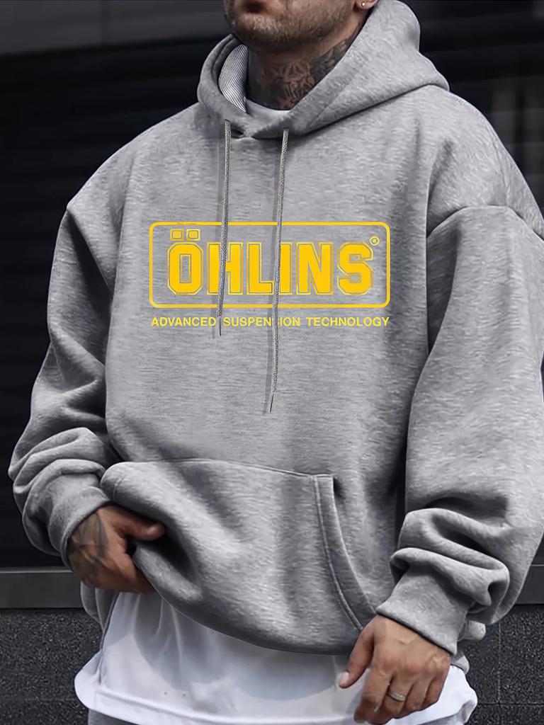 Men's Casual Warm Hoodie Comfortable Pullover Fashion Long Sleeve Sweatshirt Suitable for Autumn and Winter