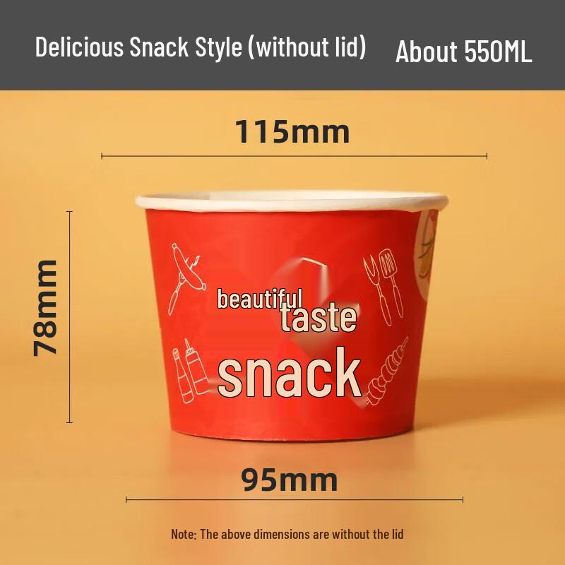 

COFLYEE Disposable Paper Bowls for Snacks & Takeaway