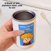 Stainless Steel Cups, Cartoon Mouthwash Cups, Cute Double-layer Toothbrush Cups, Stainless Steel Couple Mouthwash Cups