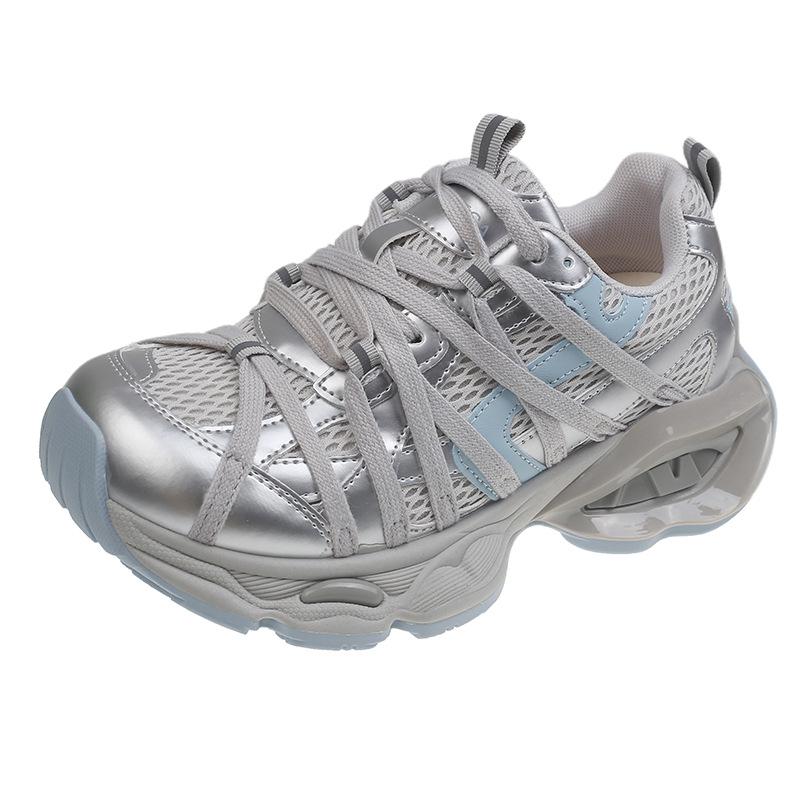 

Fashion and casual design sense Classic platform women s summer new breathable mesh comfortable sports shoes 40 синий