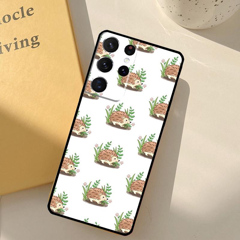 

Kawaii Hedgehog Phone Case For Samsung Galaxy S23 S20 S21 S22 S24 S25 Ultra S9 S10 Plus S25 FE Cover Shell Galaxy S20 FE