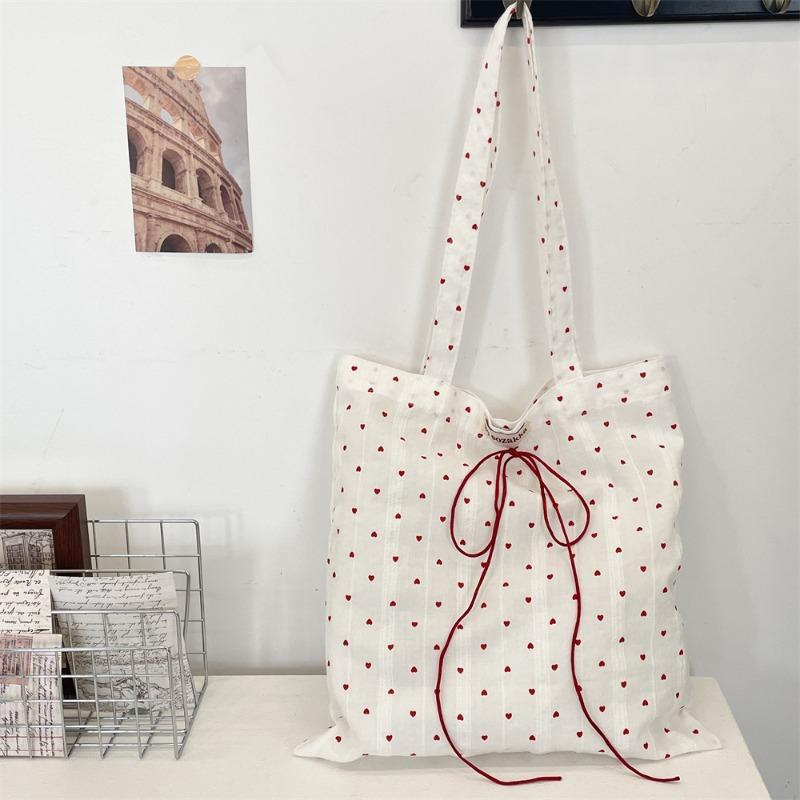 5 Lazy Little Love Canvas Bag Bag New Shoulder Tote Bag Commuter Underarm Bag Women