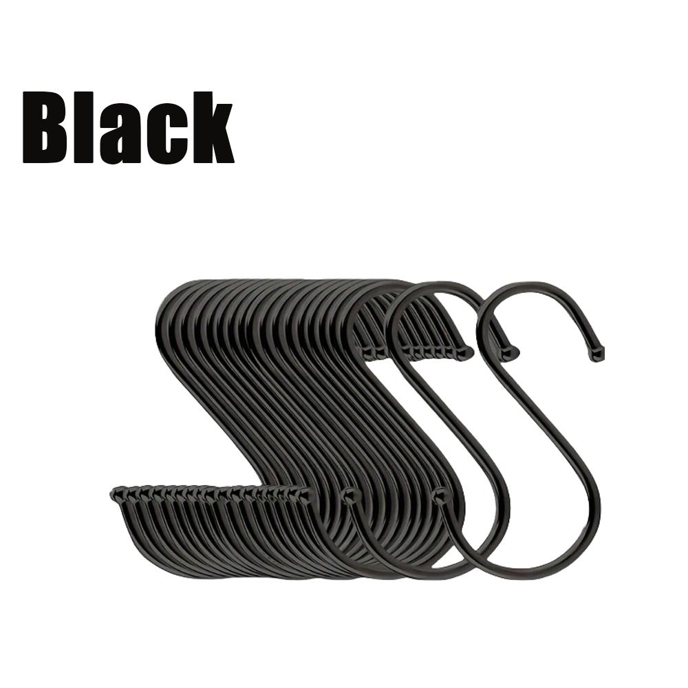 10/20 Stück S-förmige Haken Edelstahl Schlüsselhalter Hängeorganisatoren Badezimmer Küche Zuhause Garten Hängendes Kleideraufbewahrungswerkzeug