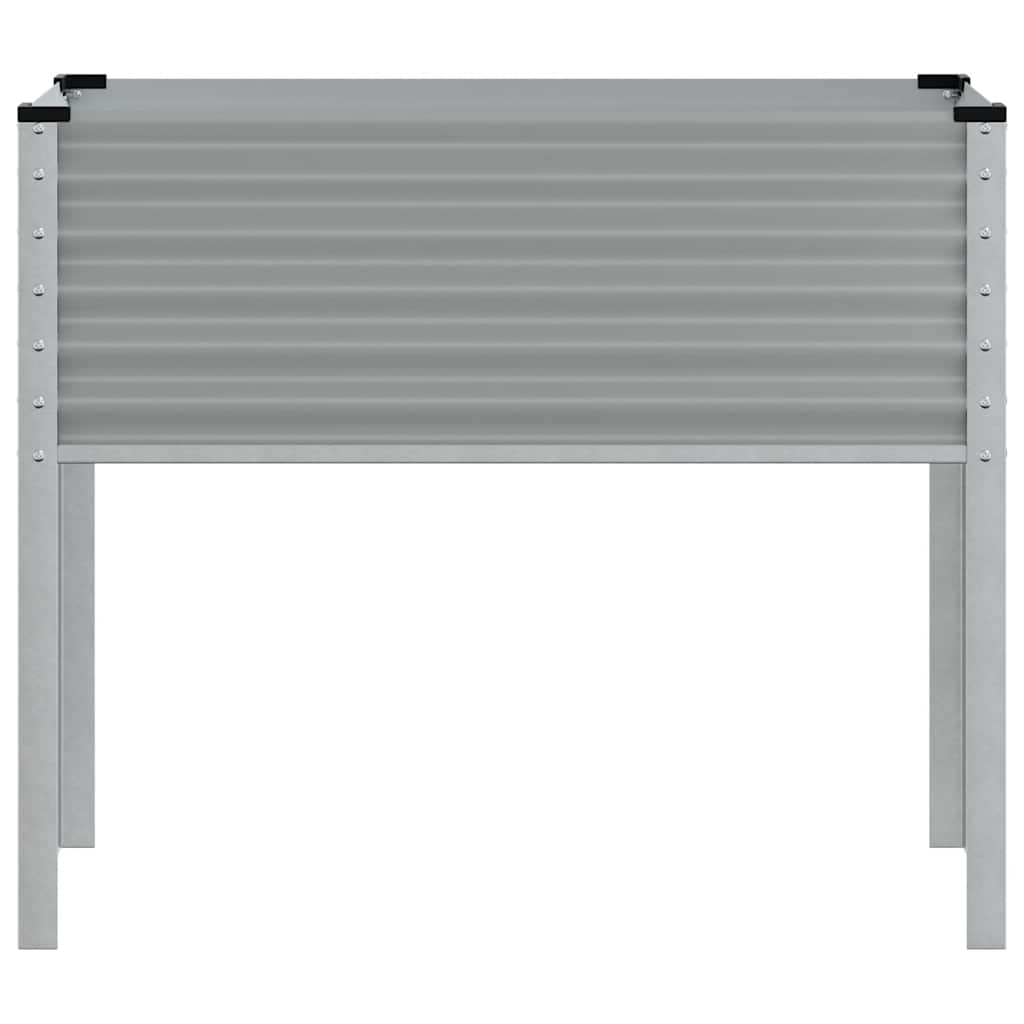 Vidaxl Donica Ogrodowa, Szara, 100X41X90 Cm, Stal