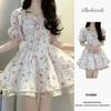 First Love Sweet Floral Dress Women's Summer New Waist Skinny Small Fresh Running Princess Fluffy Short Dress