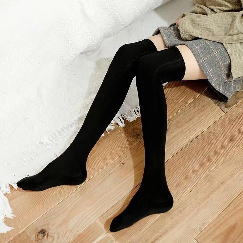 Winter Thicken Velvet Stockings 40/60cm Women Lolita Warm Plush Long Socks Soft Thigh High Over Knee Socks Compression Legings
