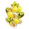 14Pcs Multi Confetti Balloon Happy Birthday Party Balloons Rose Gold Helium Ballons Boy Girl Baby Shower Party Supplies