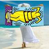 Personalized customized proof beach towel with Untitled Dance pattern - soft, absorbent,quick-drying,perfect swimming,camping&bathing