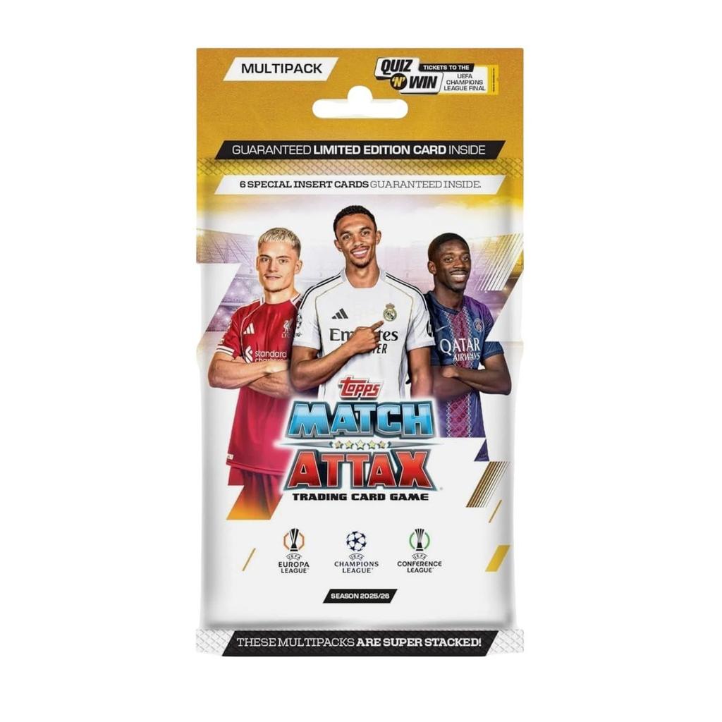 2025 26 Topps Match Attax multipack - search guaranteed limited edition cards