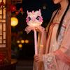Handmade Handheld Lion Lantern Personality Red Color Glowing Lion Dance Lantern Decoration Hanging Lion Ornaments Purple Color