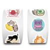 500PCS Cartoon Cat Roll Stickers Harajuku Waterproof Scrapbook Element Y2k FashionCoffee Phone Streetwear Party Stationary Decor