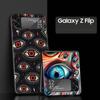 Spooky Scary Red Eye Hard PC Phone Case For Samsung Galaxy Z Flip 7 6 5 4 Black Cover For Galaxy Z Flip 3 Foldable Fundas Shell