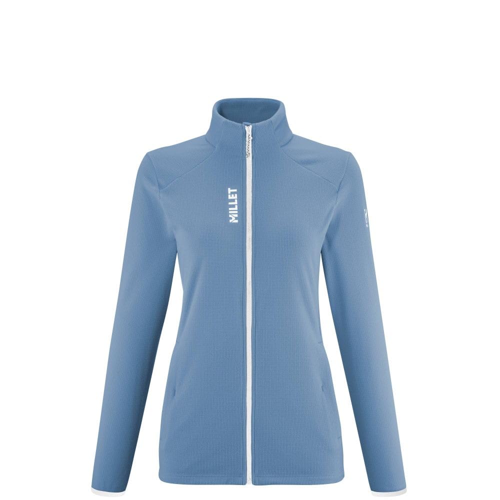 Millet Ubic Light Grid Mountaineering Fleece Coronet Blue Size S Women's Jacket, MIV10452, (New Logo),