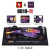Bburago 1:43 2024 F1 Red Bull Racing RB20 1# Verstappen 11# Perez racing model simulation car model alloy car toy collection
