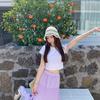 Korean Spice Girl Open Navel Short Sleeve T-Shirt Women's Summer New Sweet and Spicy Short Atmospheric Top