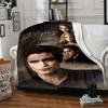 Twilight Saga Characters And Mystic Forest Flannel Blanket With Customizable Name Soft And Comfortable Shawl Blanket For All Seasons Suitable For Home