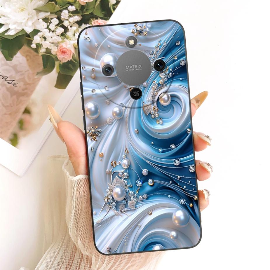 For Honor X9d Case Magic8 Lite Cute Fashion Cartoon Cover Soft TPU Phone Case For Honor Magic 8 Lite X 70 HonorX9d HonorX70 Bags