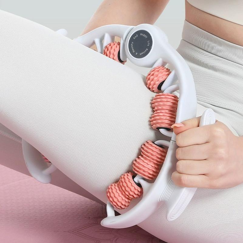 Durable And Safe Round Ring Leg Massager Anticellulite Full Body Massage Roller For Neck Shoulder Abdominal Muscle Slimming Fat Massager