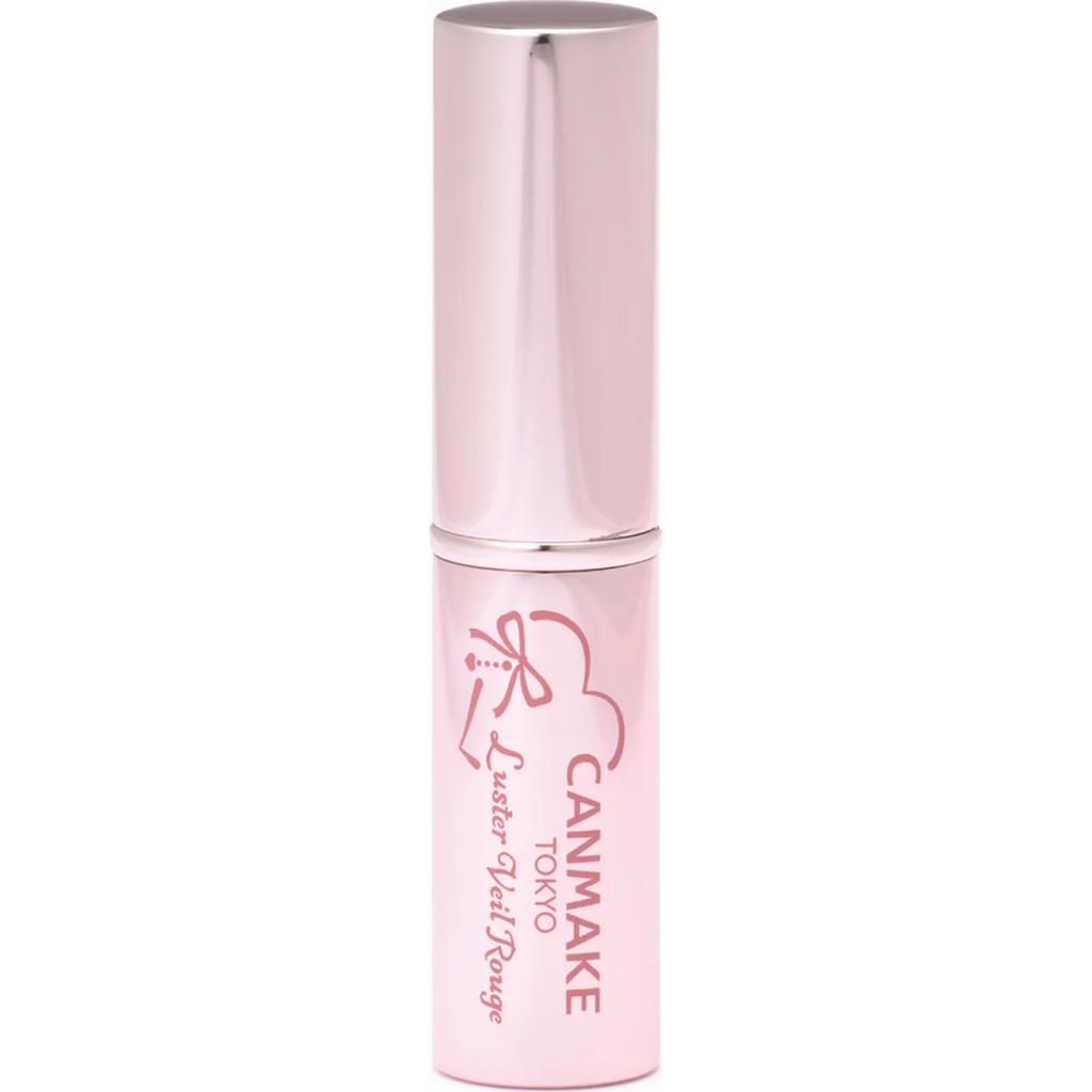 Canmake Lustre Veil Rouge 04 Cherry Parfait 3g Lipstick with a glossy beautiful color and moisturizing Cherry - smooth, finish, payoff, properties.