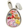 Easter Bunny Bamboo Tray Wooden Household Dinner Plates Cake Decor Solid Color Bread Display Tray For Holding Tea Fruit Bread