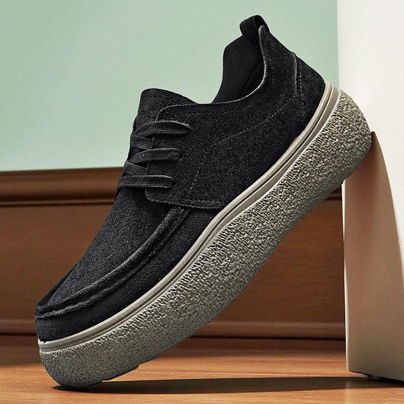 Fashion Platform Mens Casual Shoes Comfort Soft Men Loafers Lightweight Slip on Walking Sneakers Breathable Flats Driving Shoes