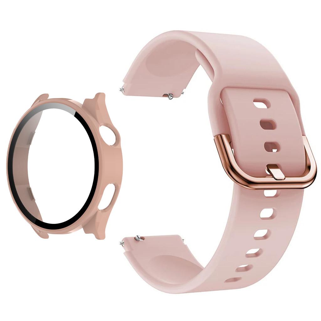 Silicone Strap & PC Case + Tempered Glass for Xiaomi Watch 5 Full Shell Screen Protector Bumper Cover Strap Smart Accessorie Set