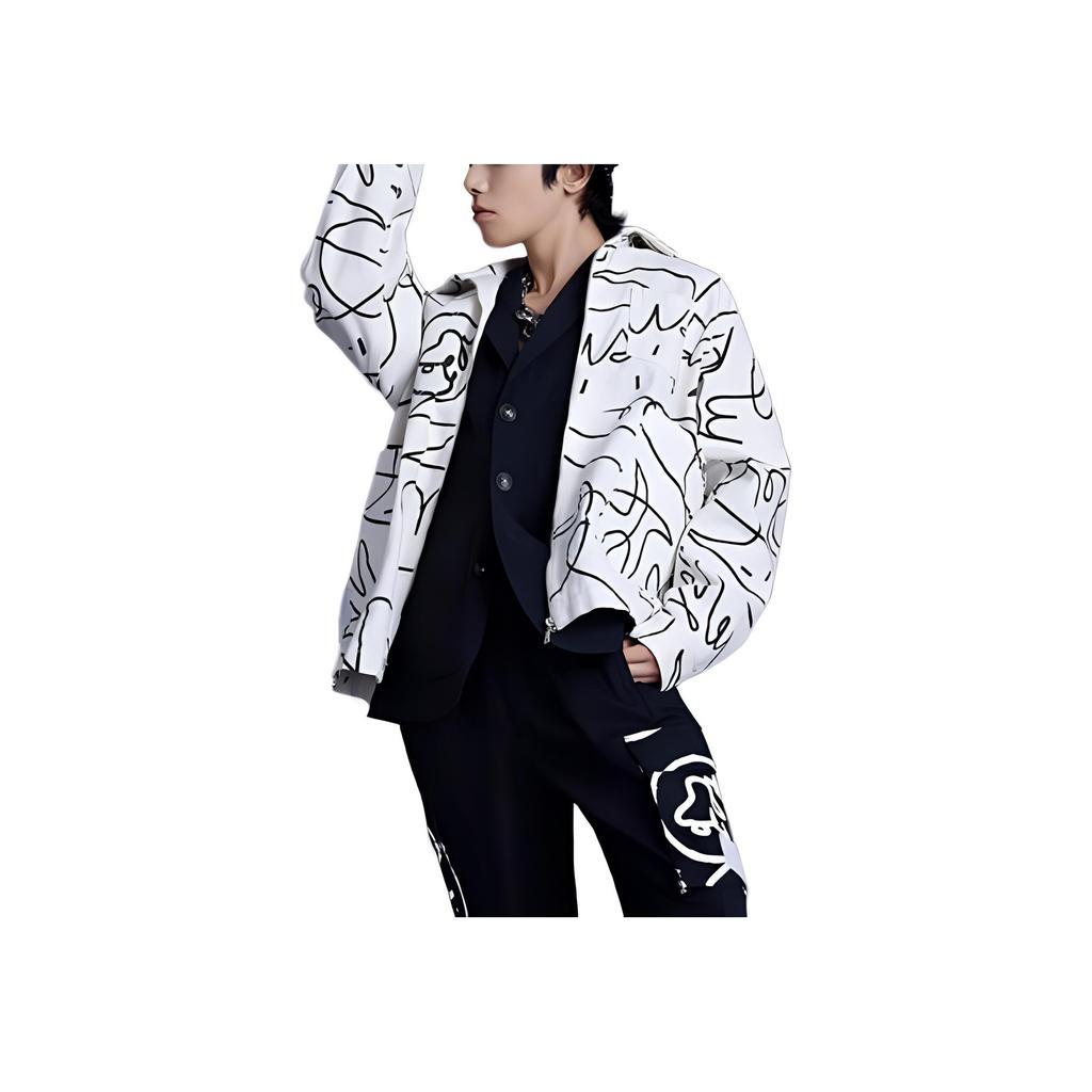 Li Ning X DFT Collaboration Solid Color Polo Collar Casual Jacket Men Jacket Black AFDR415-1