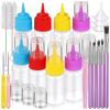 1set Cookie Decorating Kit with Squeeze Writer Bottles, Brush, and Icing Cookie Supplies