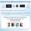 Android Auto Wireless Carplay Type-c USB Bluetooth Wifi Plug and Play 2In1 Dongle For Chevrolet Citroen Buick Cadillac Chery VW