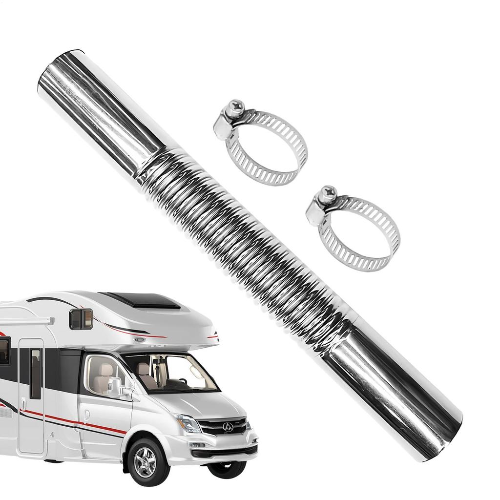 Exhaust Pipe 5.91Inch Stainless Steel Hose Exhaust Straight Pipe for Automotive Trucking Outdoor Maintenance Vehicle Car Repair