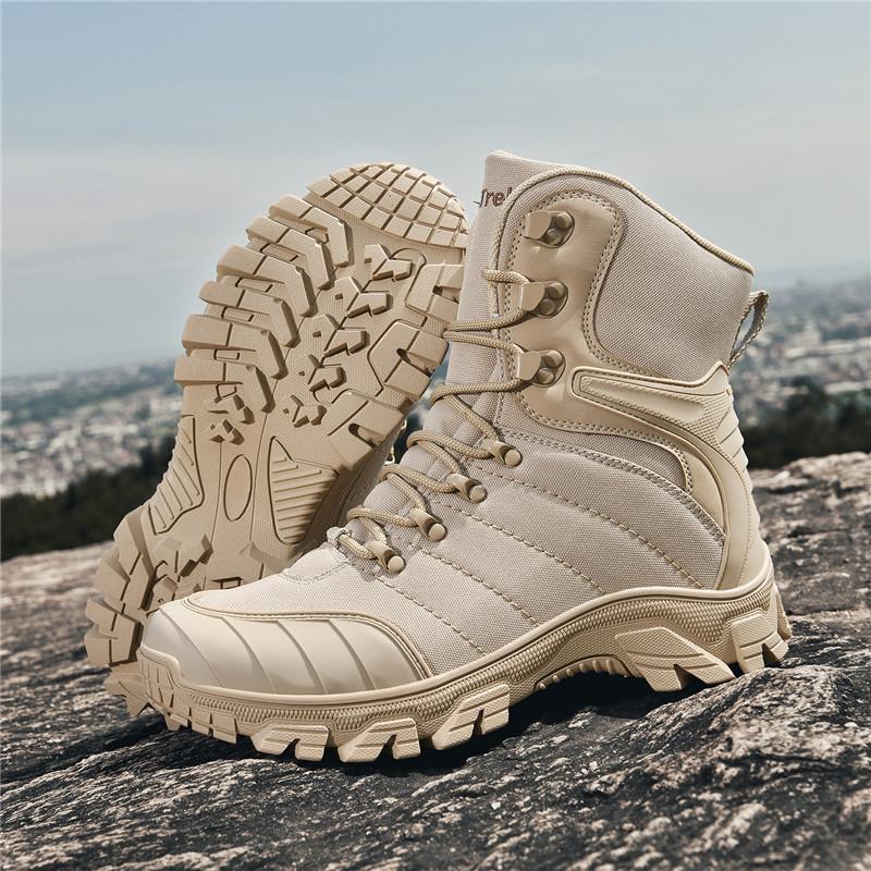 Camouflage Comfortable New Outdoor Hiking High-top Training Boots Non-slip Sand Military Boots Wild Non-slip Combat Boots