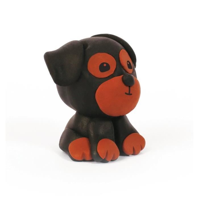 Jouet créatif - DTM LOISIRS CREATIFS - Pâte à modeler chien gris - Simple à réaliser