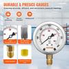 Hydraulic Pressure Test Kit, 250/400/600bar, 3 Gauges 9 Test Couplings 3 Test Hoses, Excavator Hydraulic Test Gauge Set with Portable Carrying Case