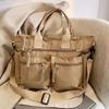Leisure Large Capacity Tote Bag Women's Fashionable Nylon Cloth Shoulder Bag Daily Commuting Crossbody Bag Multi Pocket Handbag