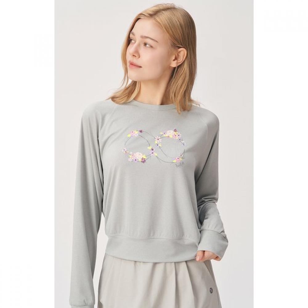 Huit Flower Infinity Raglan Sweatshirt Htwtp6i03t