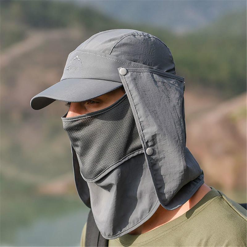 Men's Outdoor Sun Protection Climbing Visor Summer Quick-drying Cap Breathable Baseball Cap