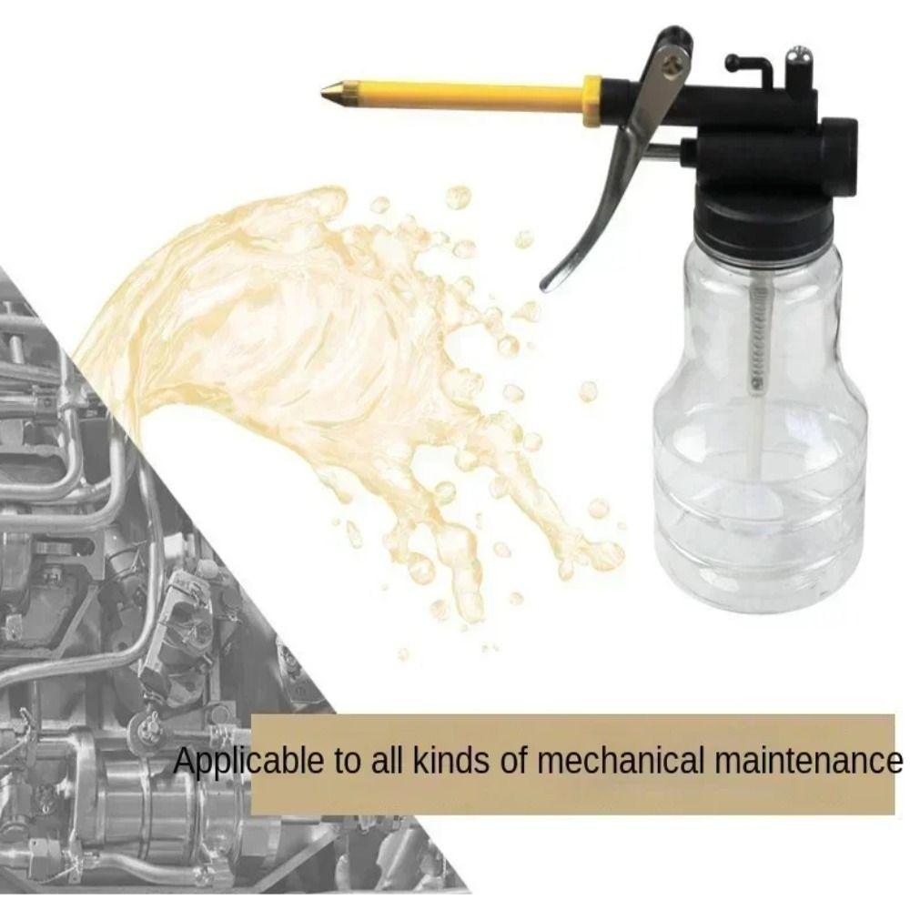 250 ML Small Oil Oiler High Pressure Pump Type Oiler New Transparent Oil Can