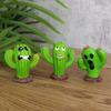 Garden Cactus Monster Set of Three Small Ornaments Flower Bonsai Decoration Succulent Moss Micro Landscape World Scene Angel