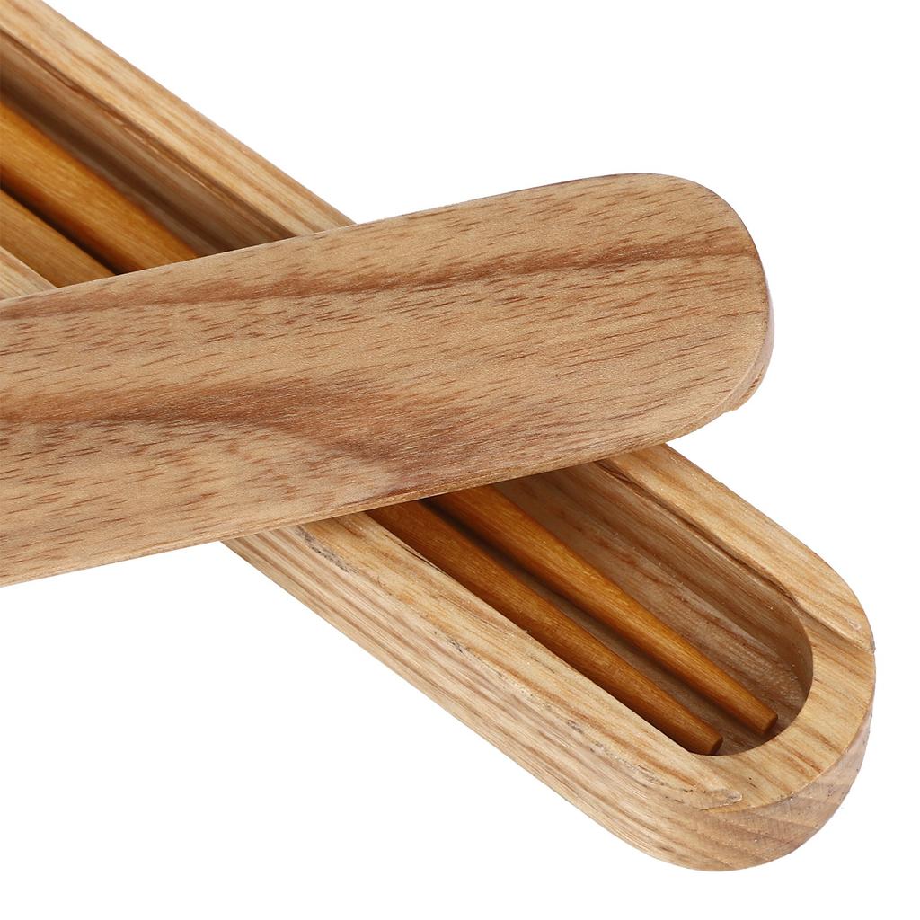 Wooden Chopsticks Portable Environmental Friendly Student Travelling Tableware Gift Set