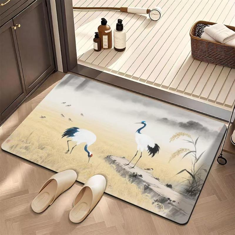 Bathroom absorbent diatom mud toilet non-slip doormat toilet toilet floor mat toilet