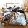 Owl Duvet Cover Set Queen Size Cute Cartoon Magic Owl Bedding Set Owl Comforter Cover for Boy Girls Cute Animal Bedspread Cover
