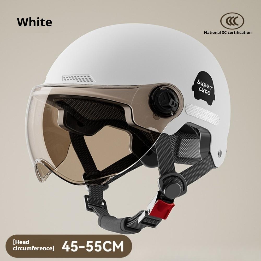 Electric Car Helmet Summer Unisex Battery Car Hard Hat Motorcycle Sun Protection Half Helmet