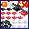 50pcs Self Adhesive Outdoor Cable Clips Light Clip Decoration Cord Management Clamps Cable For Fairy Light Car, Office And Home